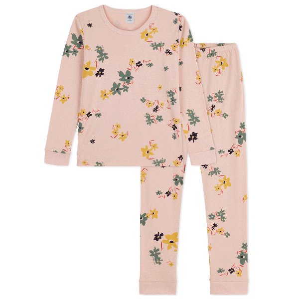 Petit Bateau Pyjama Mäd.lang Blumen