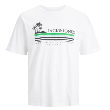 Jack & Jones T-Shirt Schriftlogo Palmen