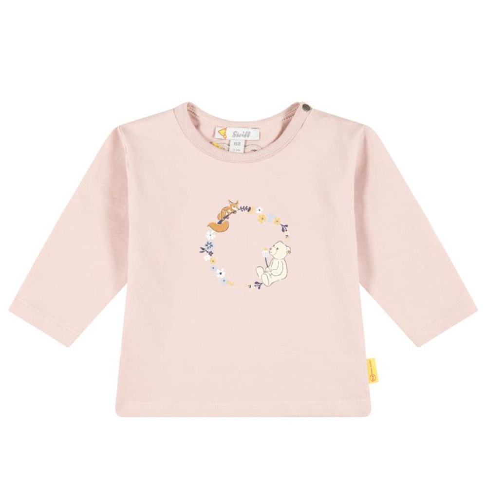 Steiff Baby Shirt lg.Arm Mäd Blütenkranz